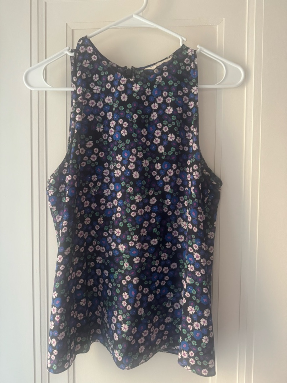 Rebecca Taylor Silk Floral Sleeveless Top